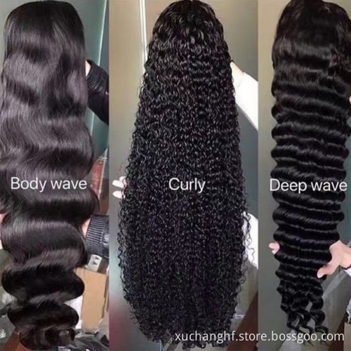 Natural Glueless Brazilian Human Hair Body Wave Front Wig Dyeable Virgin Frontal Lace Wigs For Black Women
